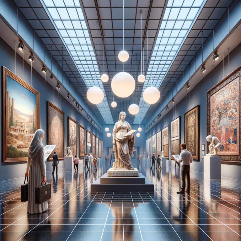 Art Display Organization 1 Efficient art display organization with labeled sections for easy access and viewing