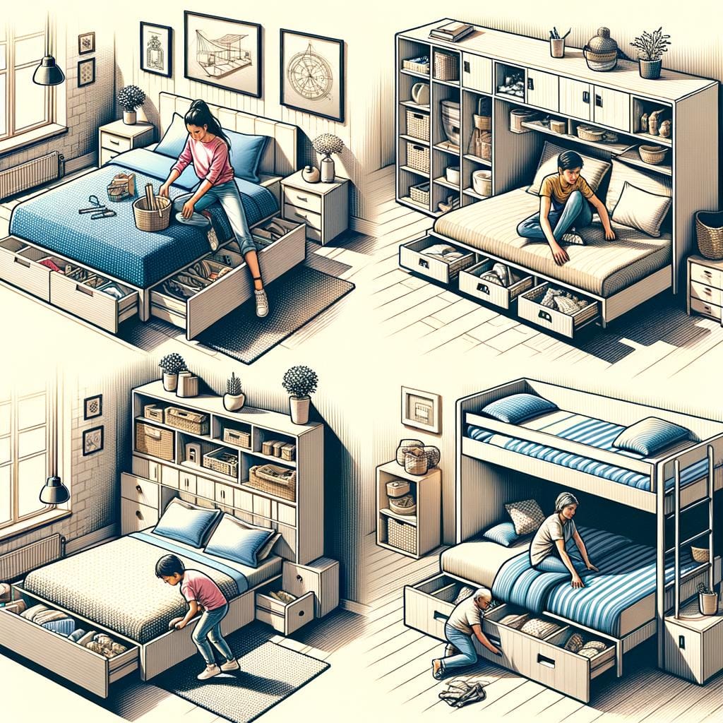 Bed Storage Solutions maximize organization with innovative BED STORAGE SOLUTIONS for small spaces