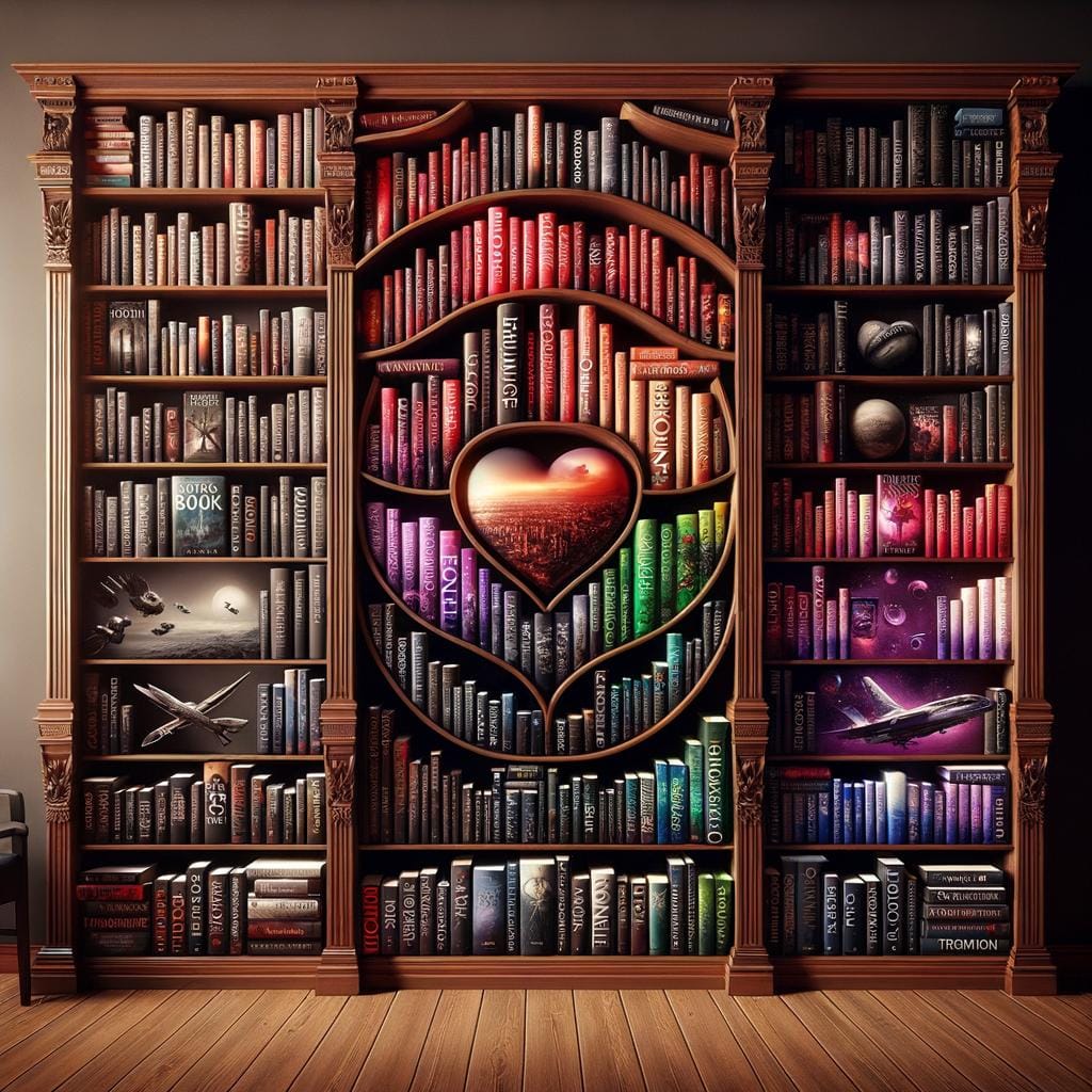 Neatly arranged books on a stylish bookshelf for easy access and visual appeal