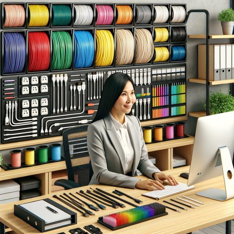 Neatly organize cables to enhance workplace safety and productivity