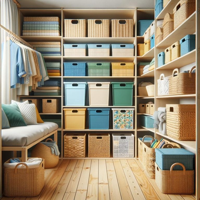 Closet Bins and Baskets 3 Organize your space with versatile closet bins and baskets for easy storage solutions