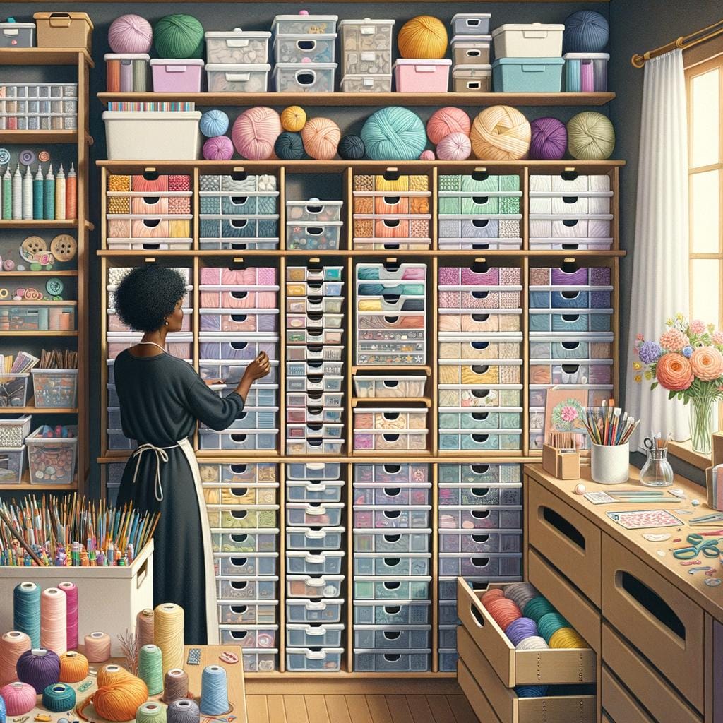 Crafting Supply Storage Organize crafting supplies with versatile storage solutions