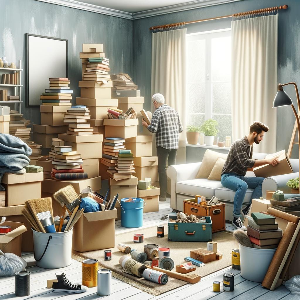 Decluttering Before Redecorating Efficient decluttering methods to help you prepare for redecorating your space effortlessly