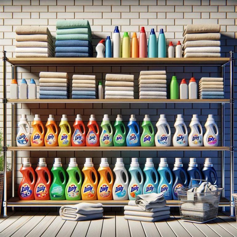 Efficient detergent and supplies organization system for clean and tidy household management