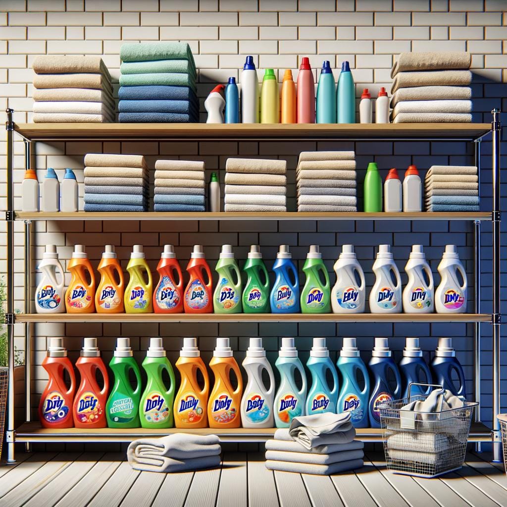 Detergent and Supplies Organization 1 Efficient detergent and supplies organization system for clean and tidy household management