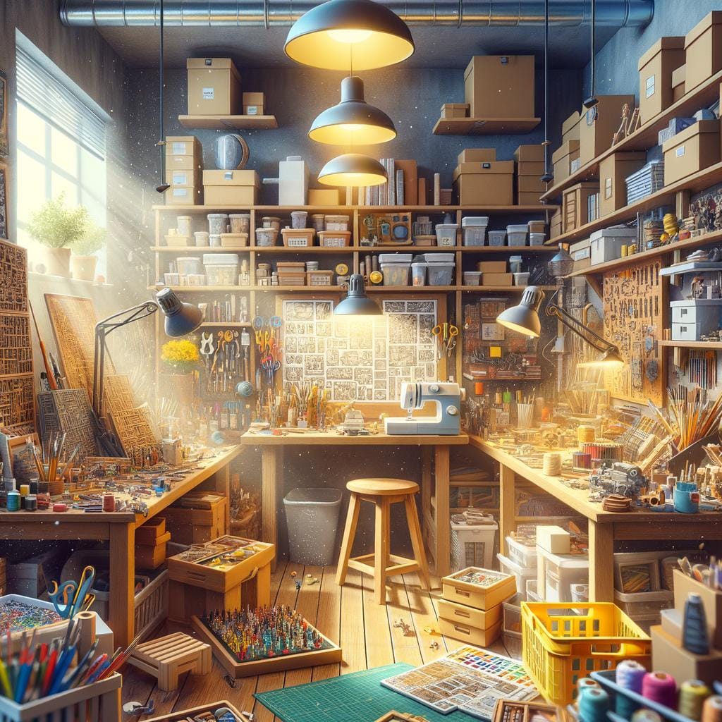 Hobby Room Lighting - Brighten your hobby room with adjustable LED lighting for optimal visibility