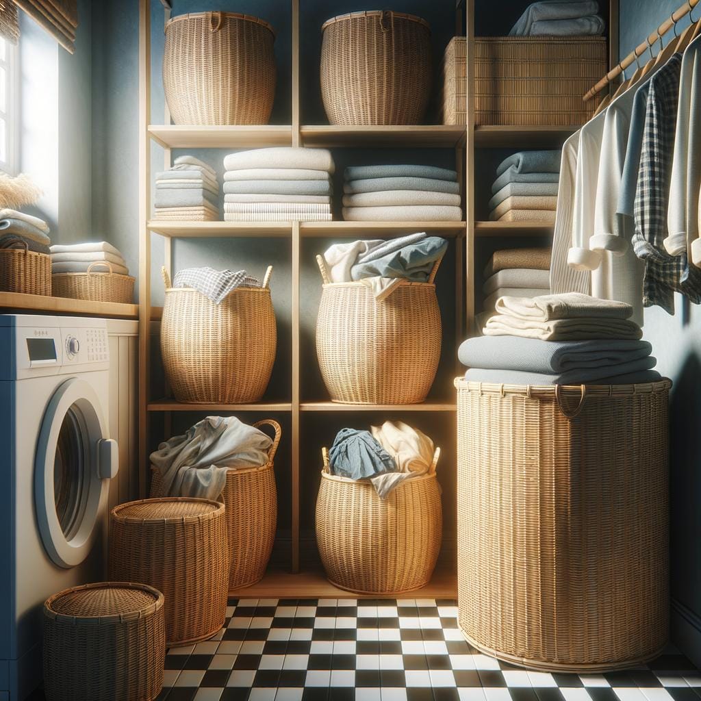 Organize with our durable laundry basket storage solutions for a clutter-free home