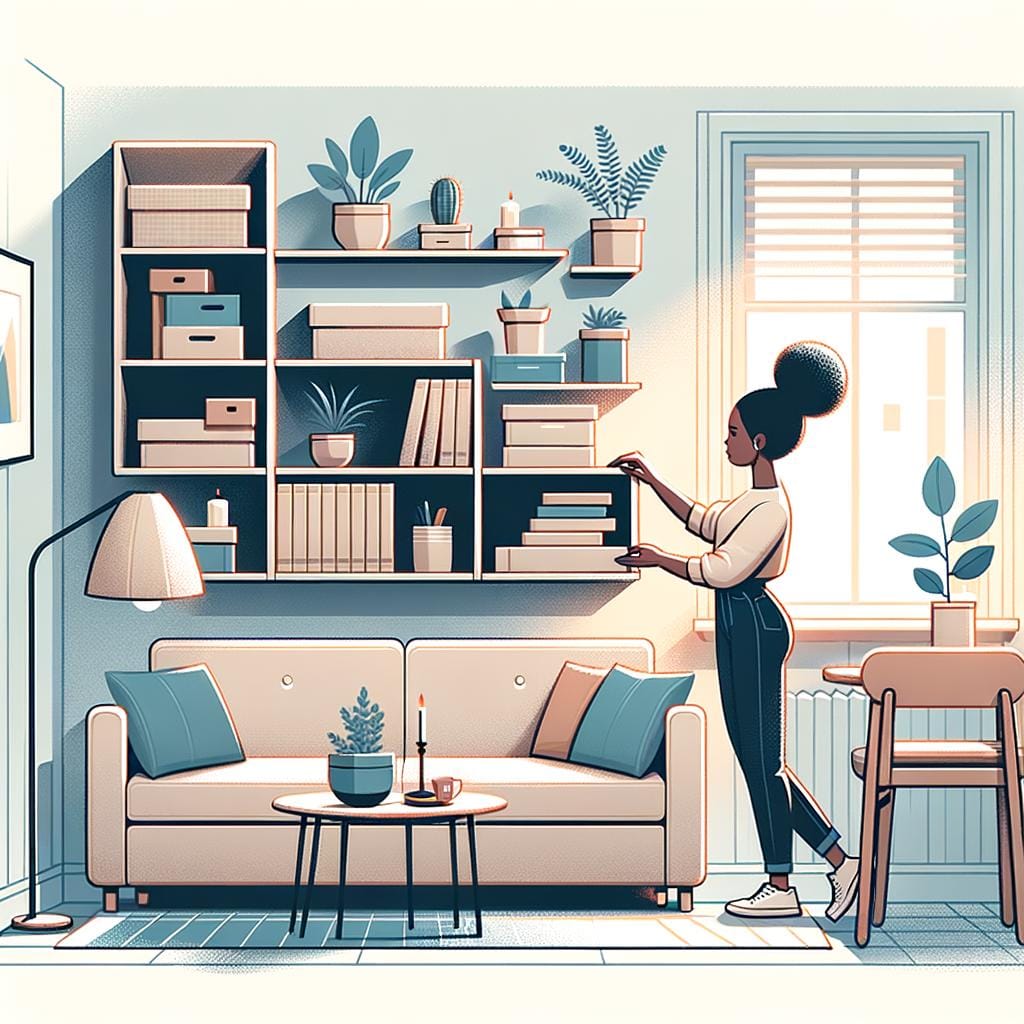 Optimize space with creative storage solutions for managing furniture in small areas