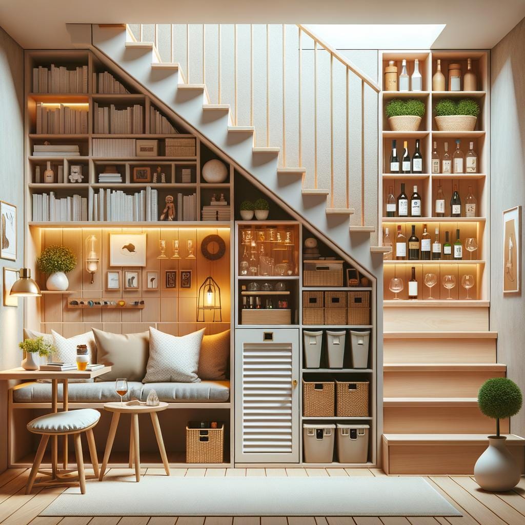 Maximizing Under-Stair Spaces 1 Clever opportunities for maximizing under-stair spaces - utilize every inch effectively