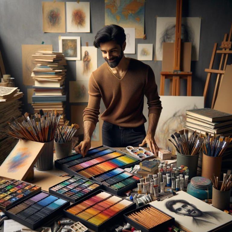 Organizing Art Materials 9 Efficiently arrange and store art supplies for easy access and creativity