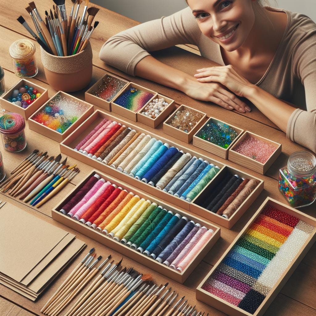 Organizing Small Craft Items Efficiently organize small craft items using storage containers and labels for easy access and tidiness
