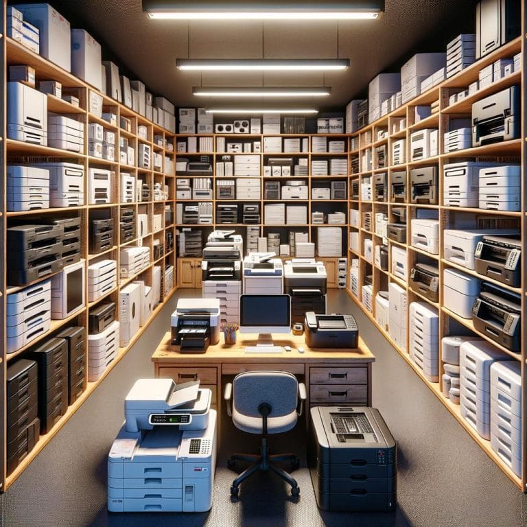 Printer and Equipment Storage 1 Efficient Printer and Equipment Storage Solution for Home Offices and Workspaces