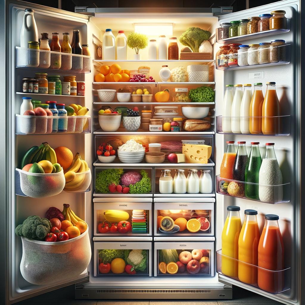 Refrigerator Organization 1 Efficient refrigerator organization for easy access to items - REFRIGERATOR ORGANIZATION