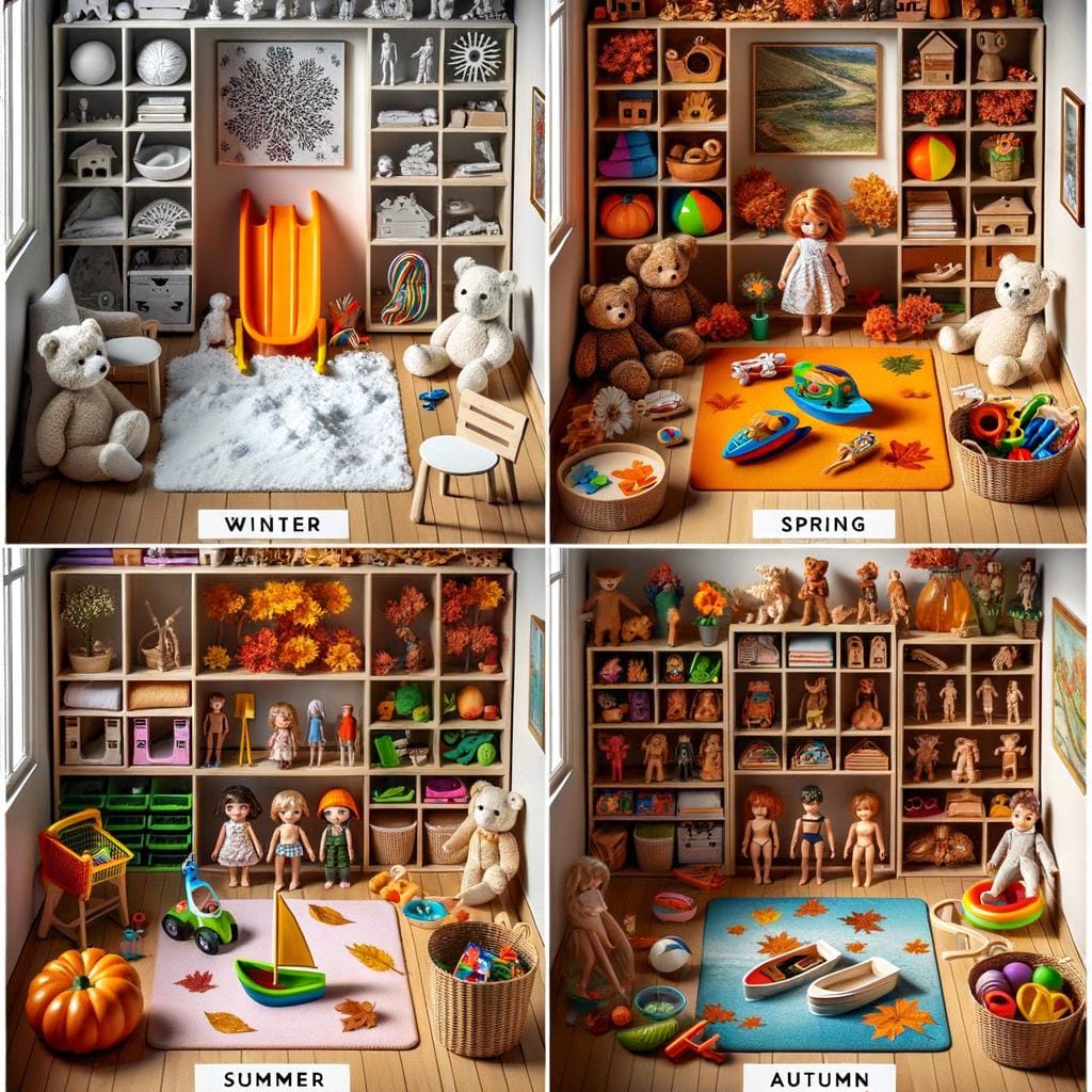 Seasonal Toy Rotation Optimize toy organization with seasonal toy rotation to keep playtime fresh and engaging