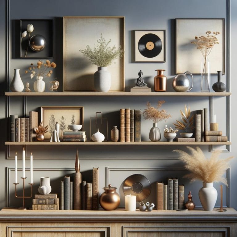 Creative ways to display items on shelves - Shelf Styling Techniques