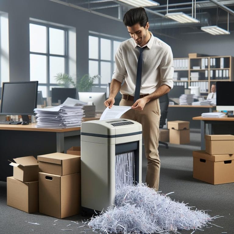 Secure your documents by shredding unnecessary papers to protect sensitive information