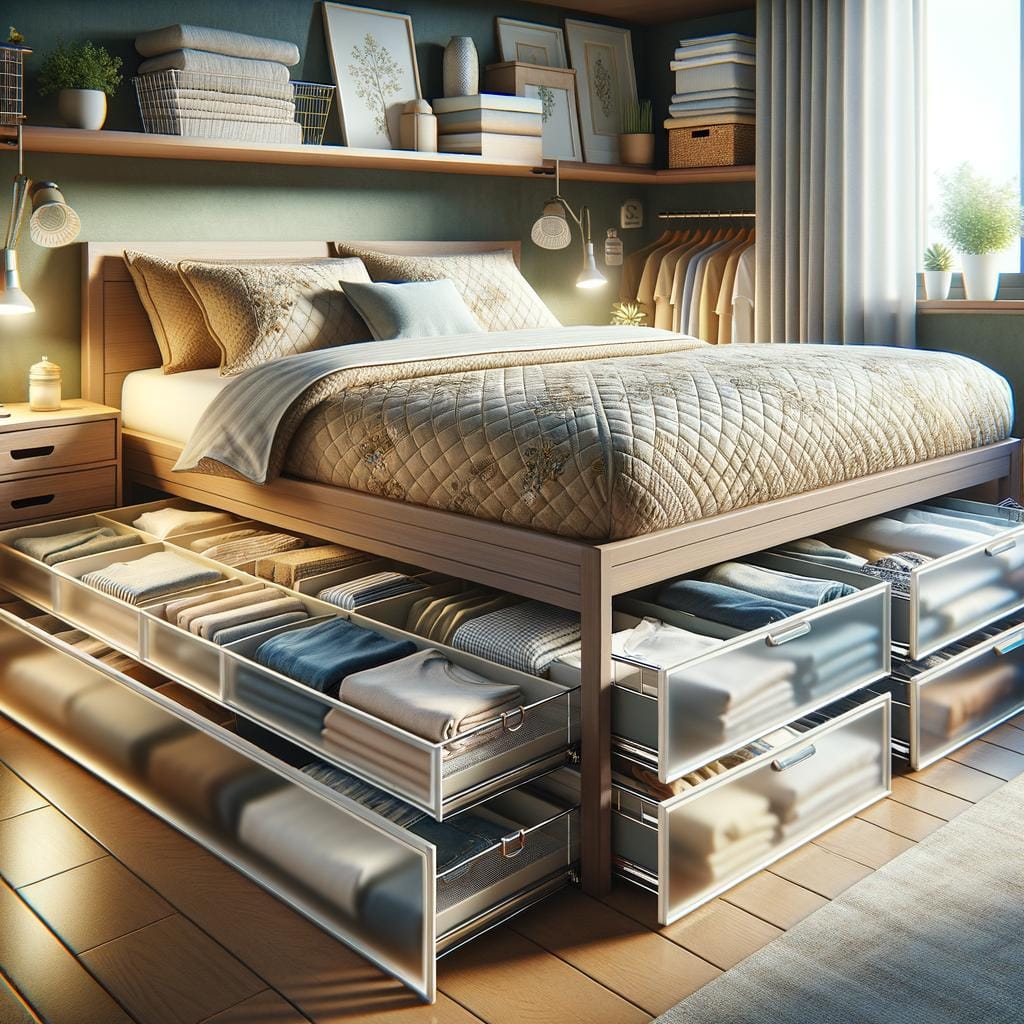 Under-Bed Storage Solutions Maximize space with these under-bed storage solutions for a clutter-free bedroom