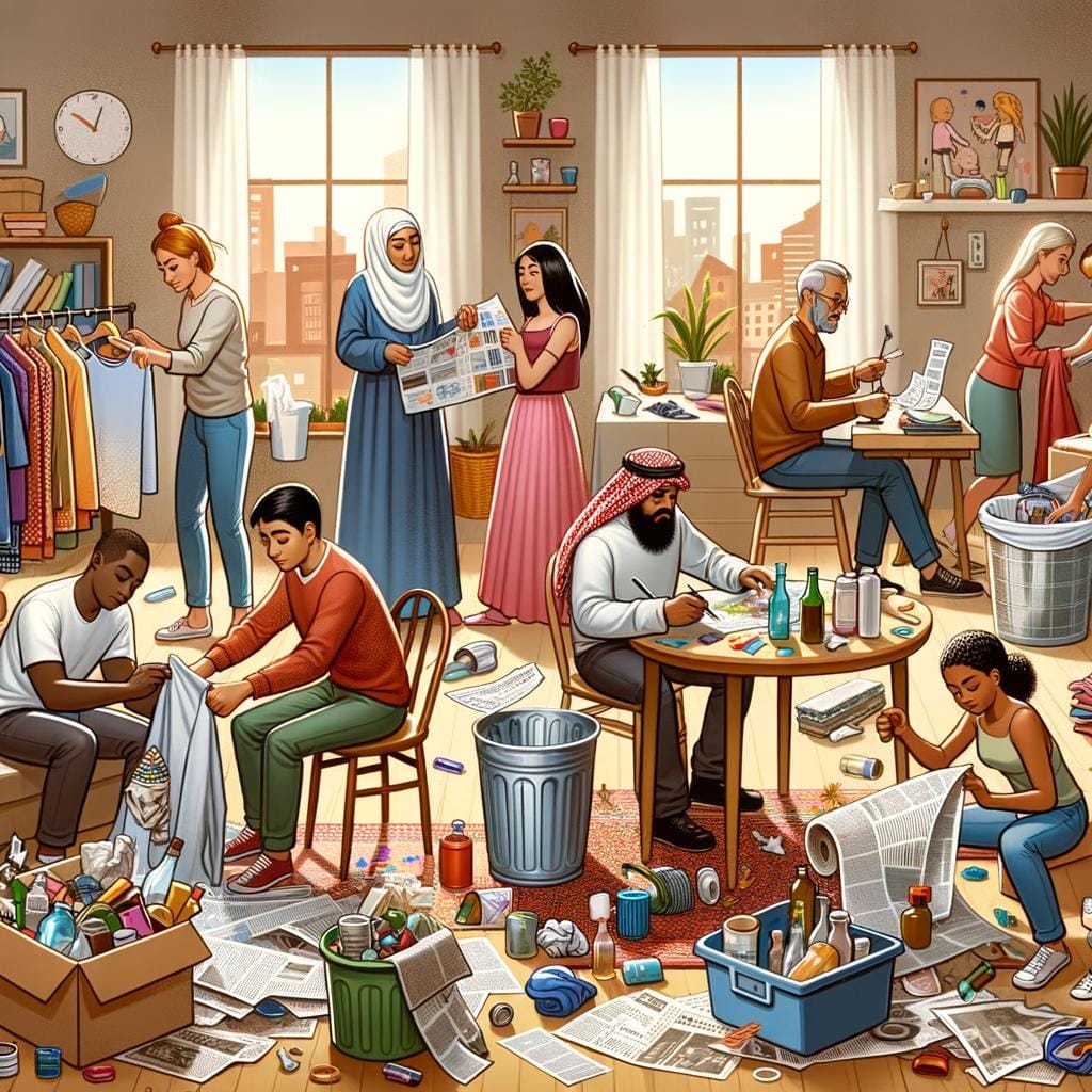 Waste Reduction During Decluttering 1 Optimize waste management by assessing recyclability and donating items during decluttering process