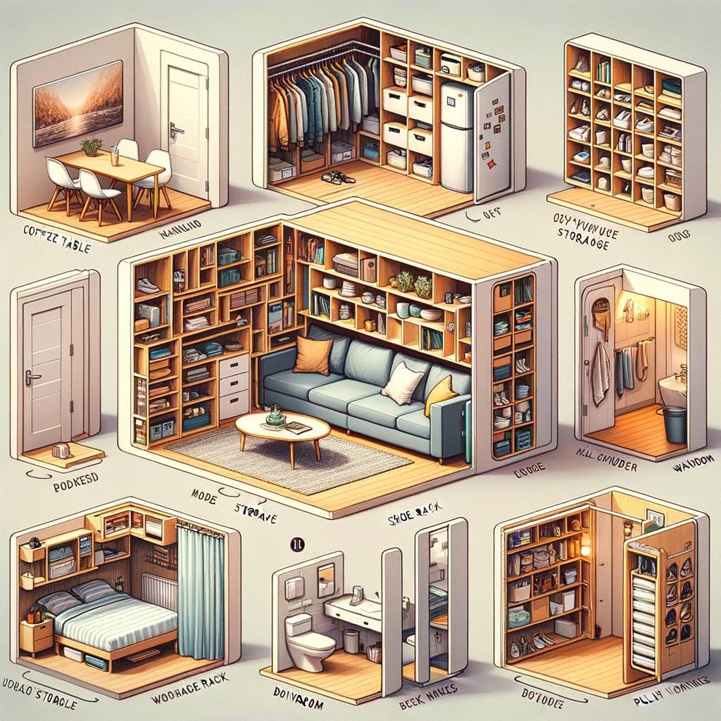 Optimize space with smart storage solutions for small spaces