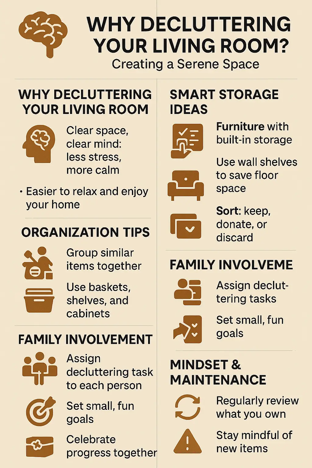 Living Room Decluttering